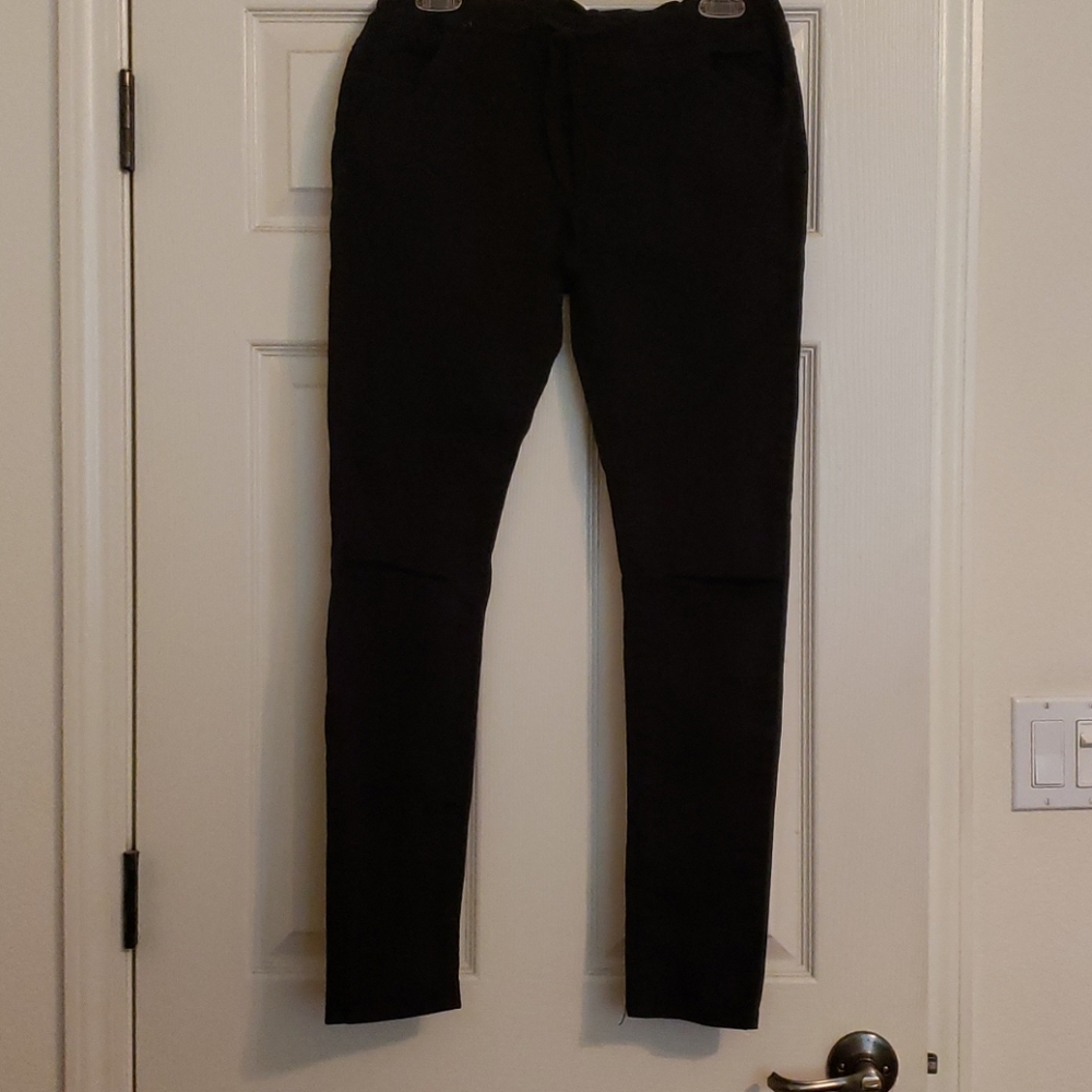 Womens Skinny Ripped Black Jeans